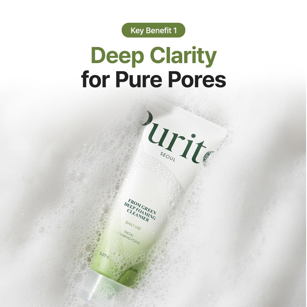 Purito From Green Cleanser surfactant system – sodium cocoyl isethionate taurate coco-betaine gentle no SLS Korean foam