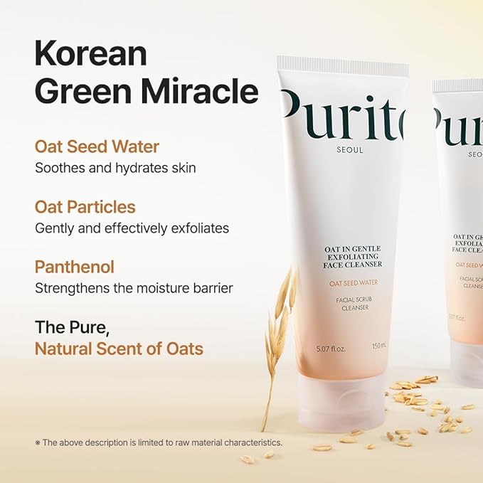 Purito Oat Exfoliating Facial Polish Cleanser - Olive Kollection