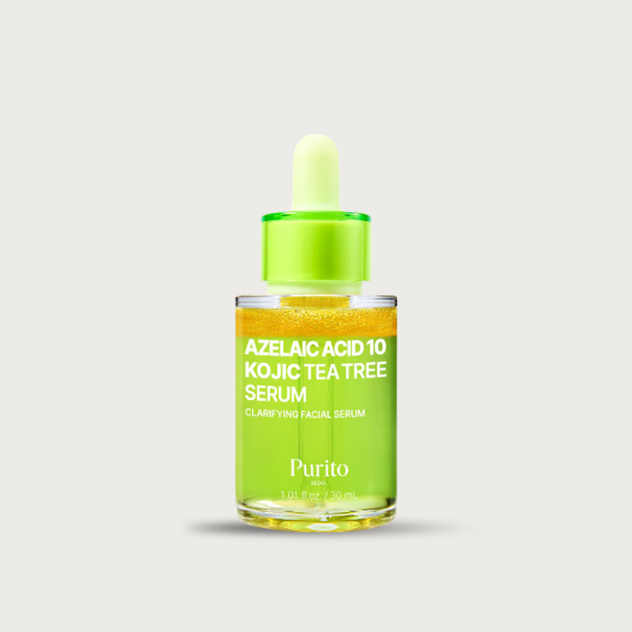 Purito Seoul Azelaic Acid 10 Kojic Tea Tree Serum 30ml – Korean acne dark spot serum azelaic acid AM PM safe