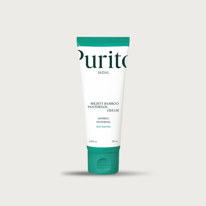 Purito Mighty Bamboo Panthenol Cream 100ml – Korean barrier repair cream 10% panthenol Damyang bamboo fragrance-free