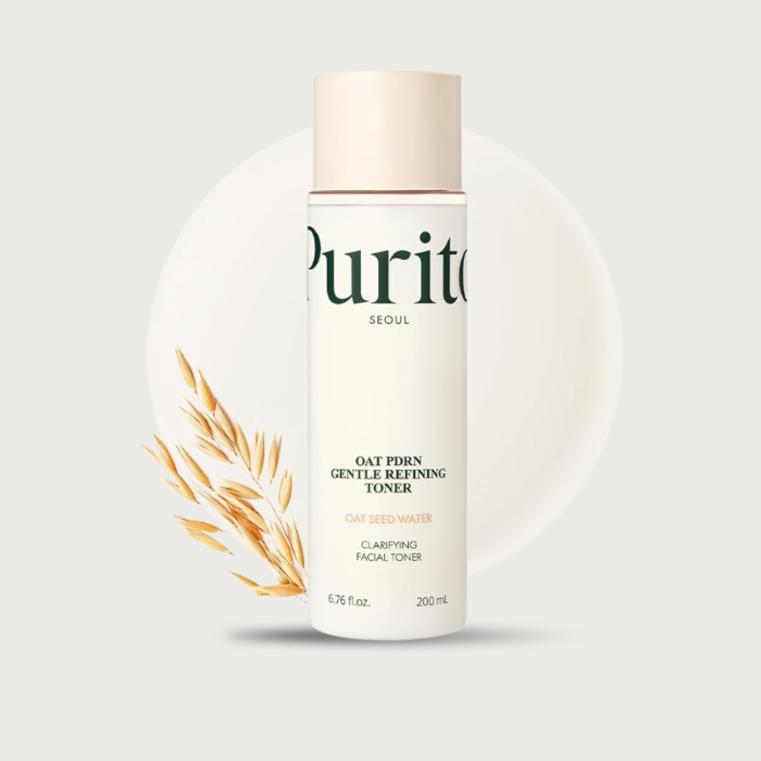 Purito Oat PDRN Gentle Refining Toner 200ml – Korean oat toner 80% Gunsan Oat Seed Water 99% pure Oat PDRN Beta-Glucan fragrance-free sensitive $22