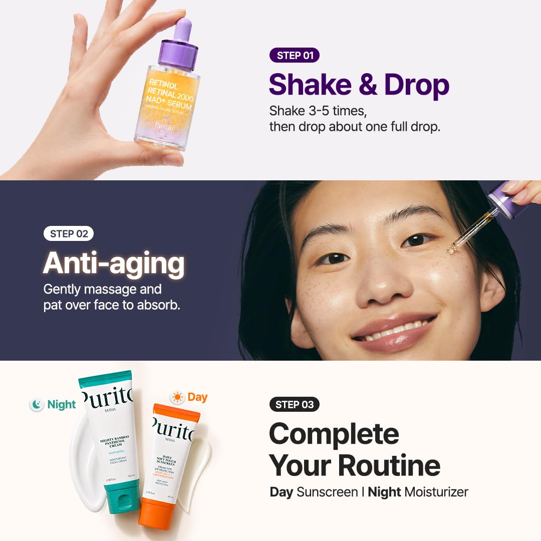 Purito SEOUL Retinol Retinal 2000 NAD+ Serum