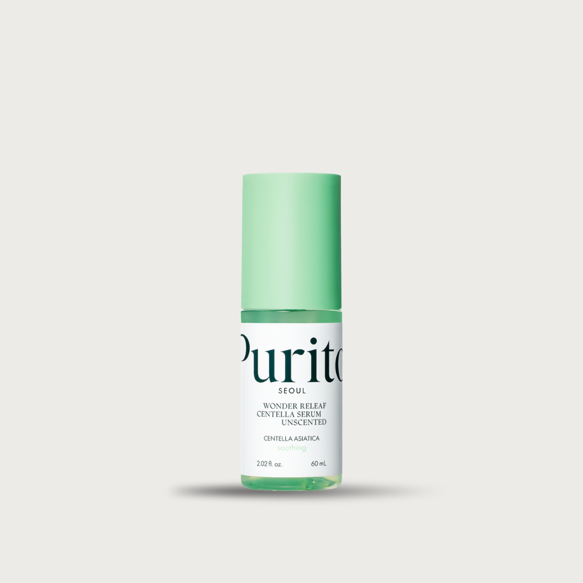 Purito Wonder Releaf Centella Unscented Serum 60ml – Korean cica serum fragrance-free 34860ppm centella sensitive skin
