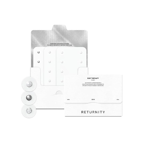 Returnity Ear Therapy Acupressure Patches 3MIX 30pcs – Crystal Silver Pearl K-pop dual stimulation nickel-free