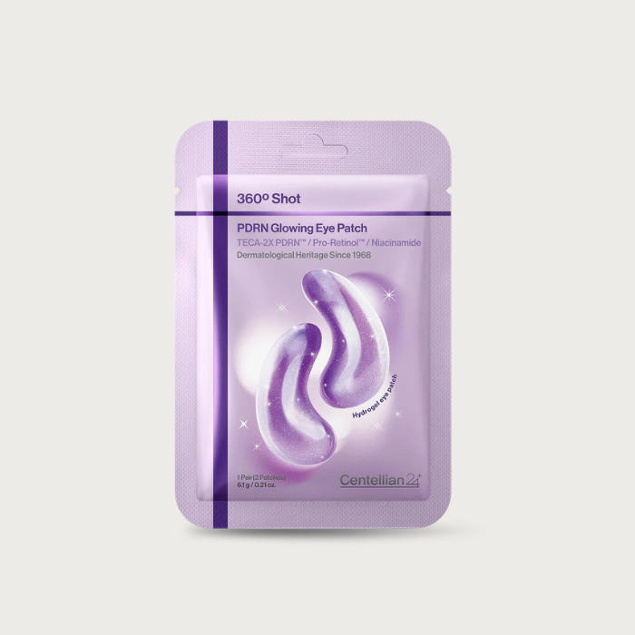Centellian24 360º Shot PDRN Glowing Eye Patch 1 pair – Korean under-eye patch PDRN Retinol HPR Glutathione 5 HA Caffeine depuff brighten $4.25
