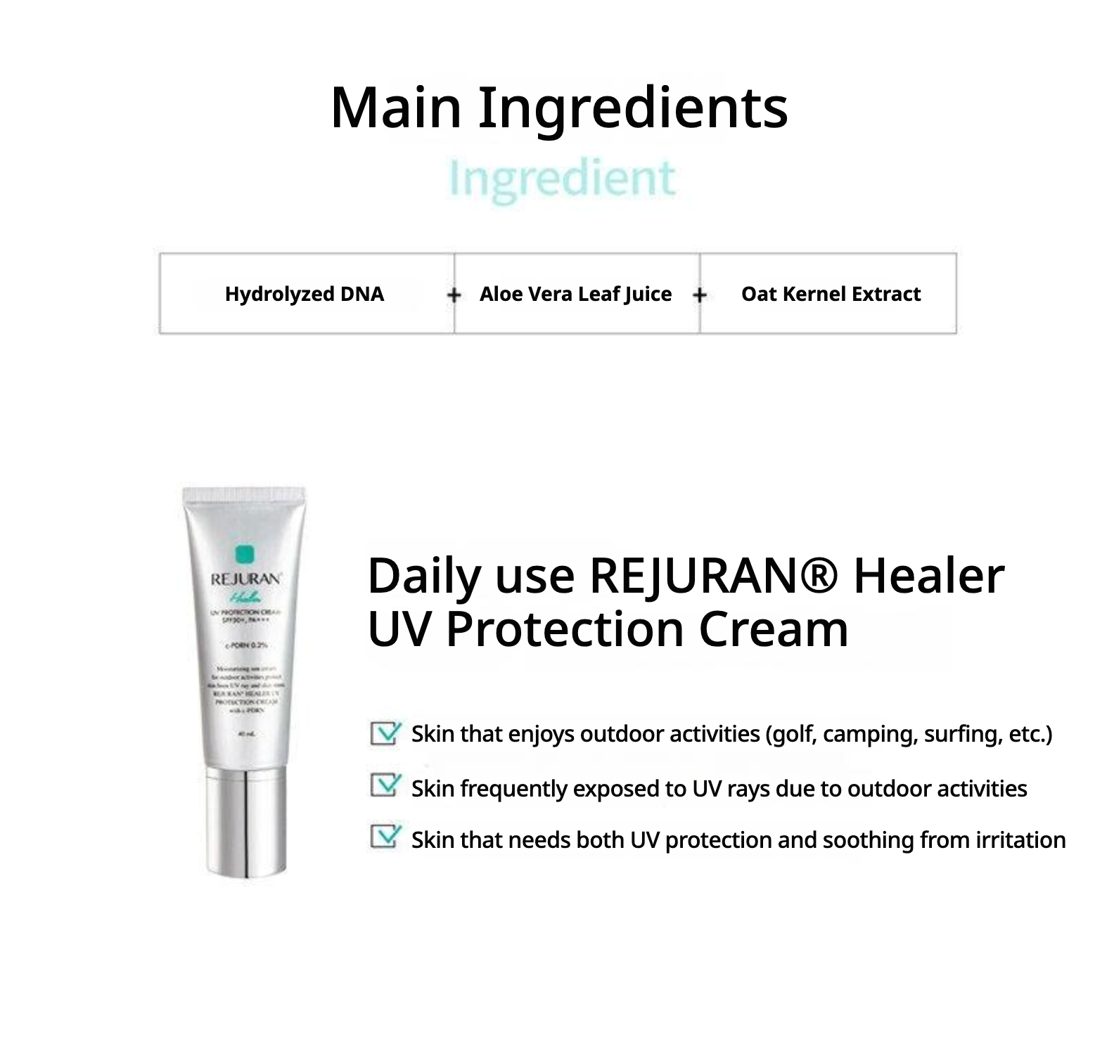 Rejuran Healer UV Protection Cream 40ml