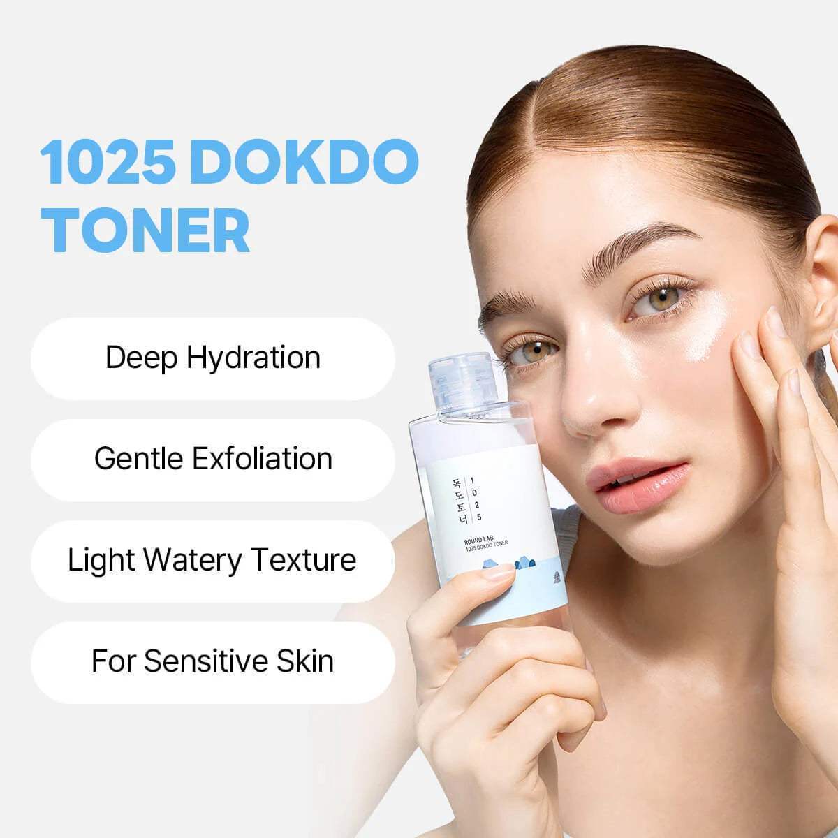 Round Lab Dokdo Toner HATCHING EX-07 – patented enzyme exfoliant dissolve dead skin cells no acid no scrub sensitive reactive daily safe smooth
