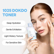 Round Lab Dokdo Toner HATCHING EX-07 – patented enzyme exfoliant dissolve dead skin cells no acid no scrub sensitive reactive daily safe smooth