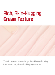 Camellia collagen and peptide cream texture with cooling capsules close-up