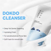 Round Lab Dokdo Cleanser foam – dense micro-foam amino acid surfactants no strip sensitive oily acne-prone repeat purchase