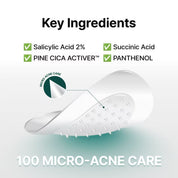 Round Lab Pine Cica microneedle acne patch close up
