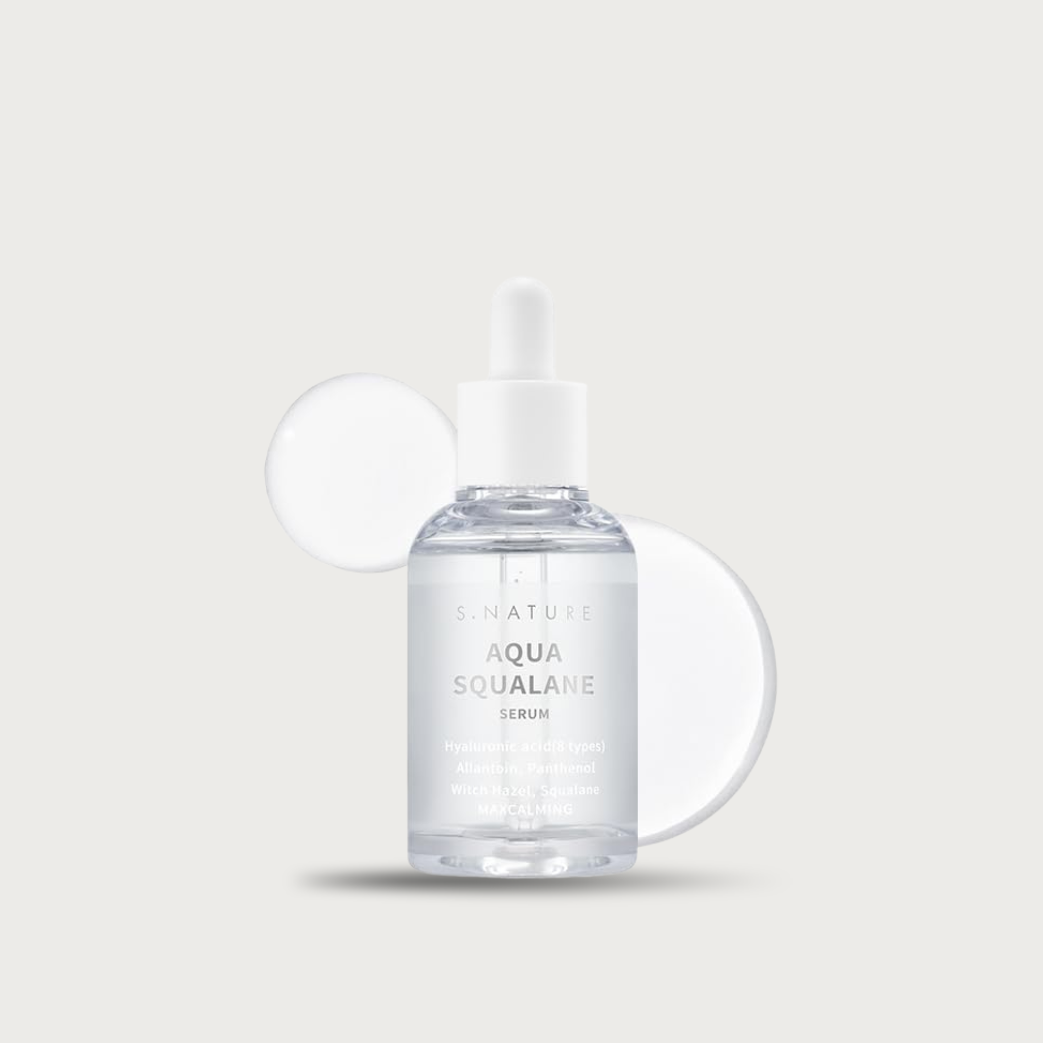 S. Nature Aqua Squalane Serum 50ml – Korean hydrating serum Squalane 10000ppm 8 HA types Panthenol Witch Hazel fragrance-free vegan $21
