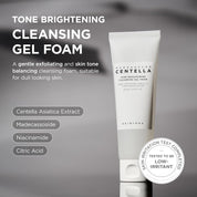 Skin1004 Brightening Gel Foam SINGREEN – 4-fruit complex Plum Apple Papaya Grape gentle natural exfoliation Korean
