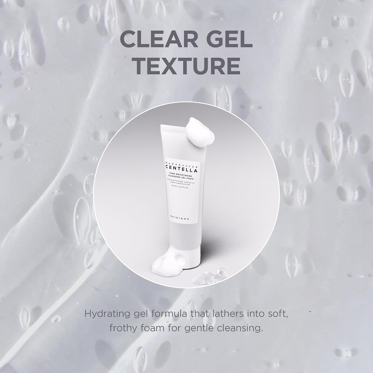 Skin1004 Tone Cleanser on skin – brightened even tone hydrated not stripped sensitive skin friendly Korean cleanser