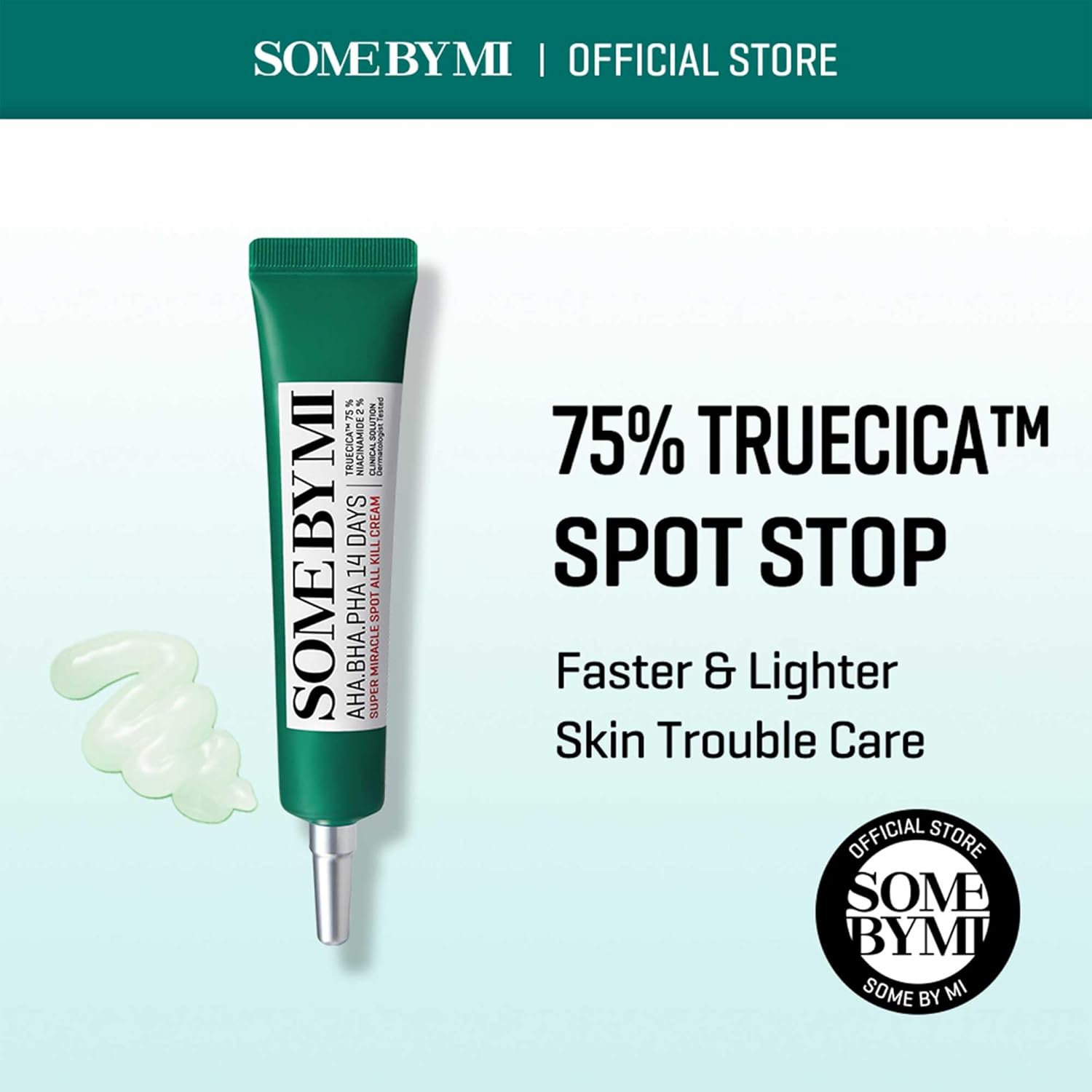 Some By Mi Spot All Kill Cream texture – transparent lightweight gel instant cooling effect absorbs fast acne spot treatment