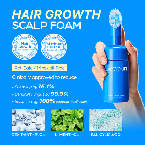 美容液 Seapuri Scalpy Bubble Tonic & Serum Seapuri Scalpy Bubble Tonic – Korean Scalp Tonic for Hair Loss