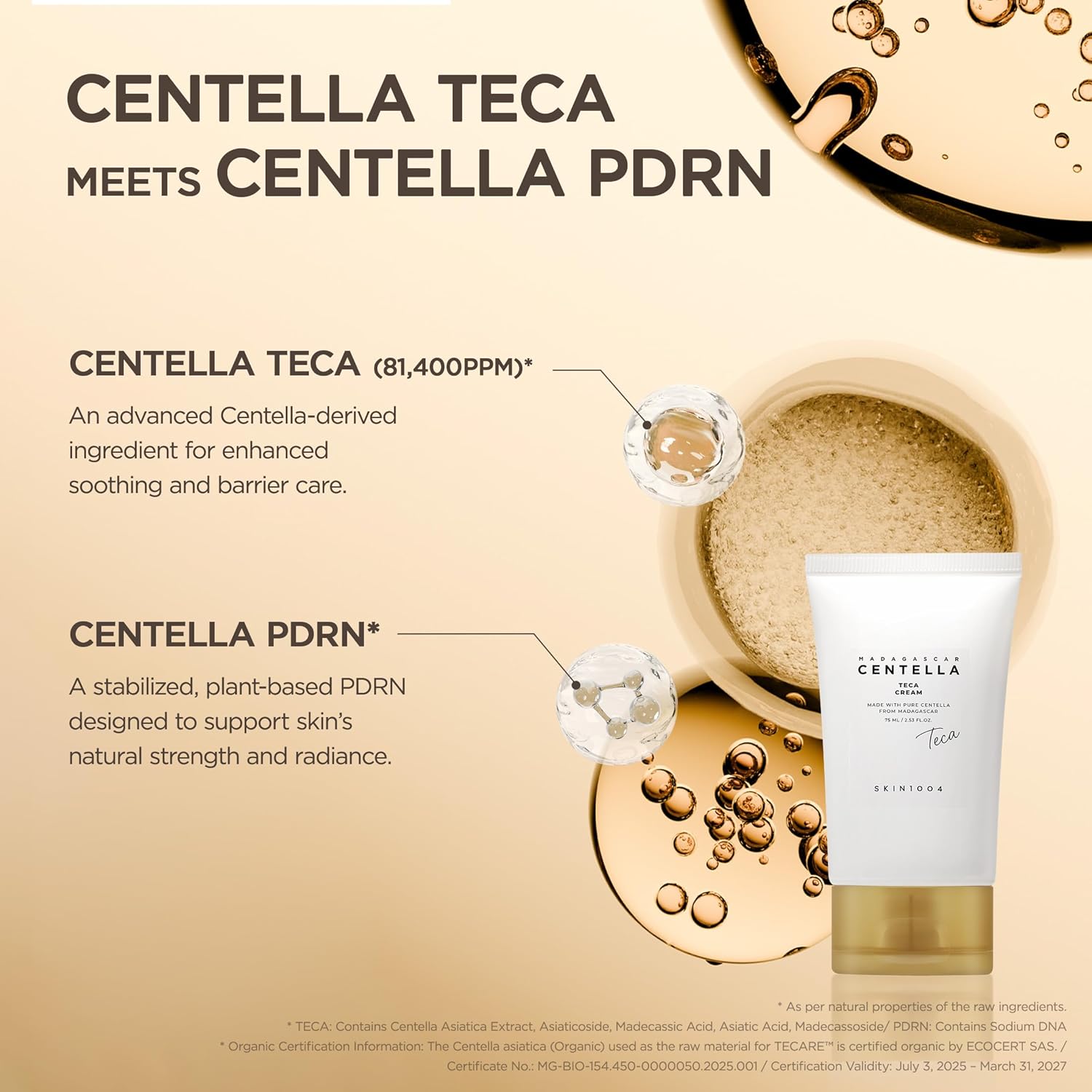 Skin 1004 Centella Teca Cream 4 brightening actives – Niacinamide Hexylresorcinol Alpha-Arbutin Kojic Acid dark spots post-acne marks tone even