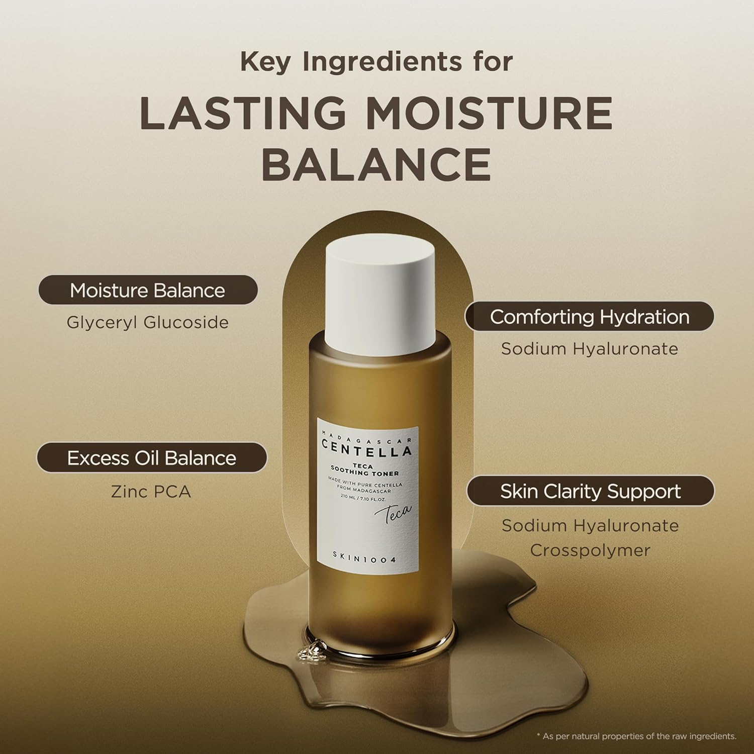 Skin 1004 Centella Teca Toner LHA 74nm nano – Capryloyl Salicylic Acid gentle BHA exfoliant 3400x smaller pores deeper delivery penetration