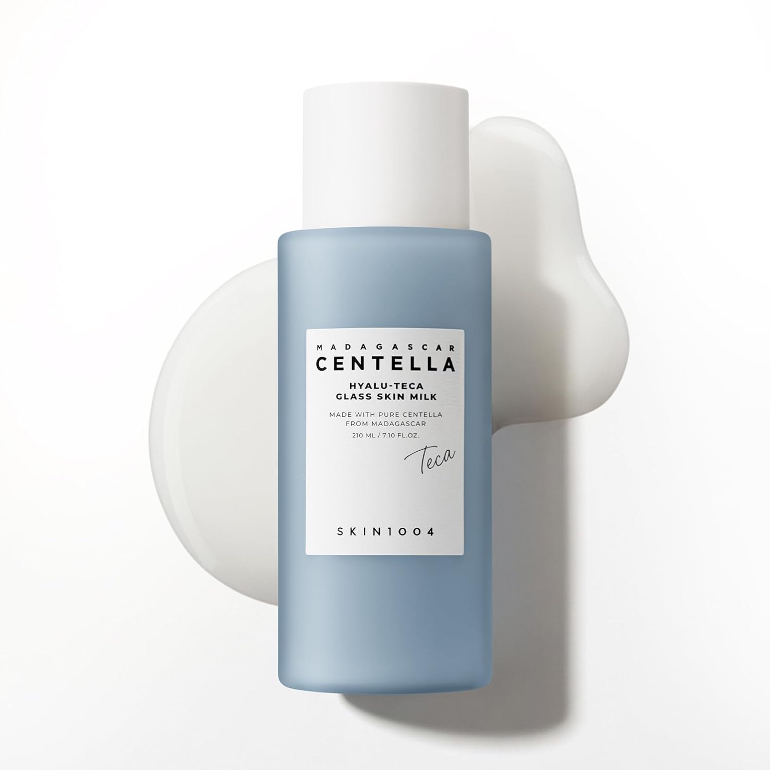 Skin 1004 Hyalu-Teca Glass Skin Milk 210ml – Korean glass skin essence 100 billion Hyalu-Teca micro-actives 5 peptides fragrance-free vegan $22