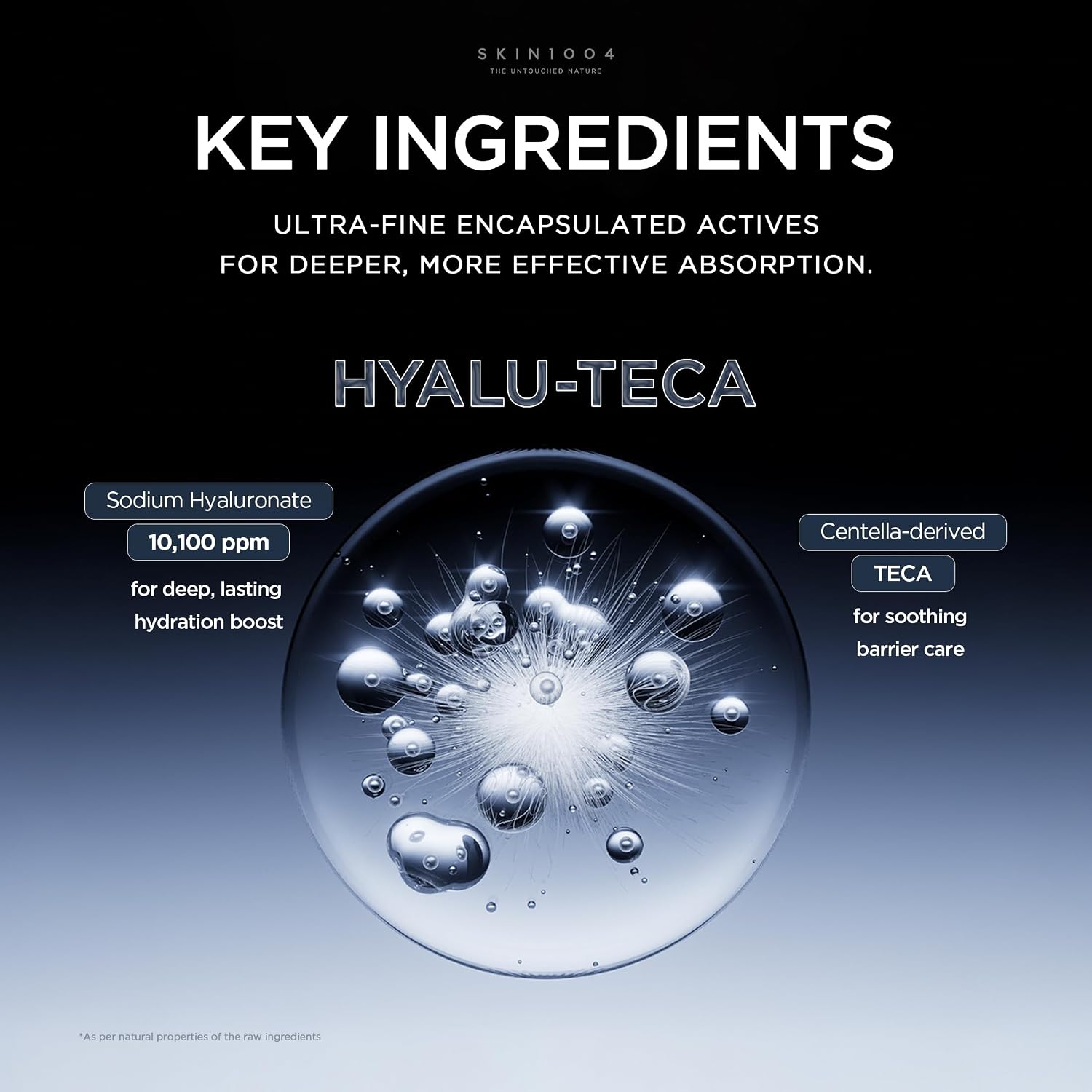 Skin 1004 Hyalu-Teca Plumping Ampoule Glutathione TECA – brightening glow radiance Madecassoside Niacinamide tone even calming soothe all types
