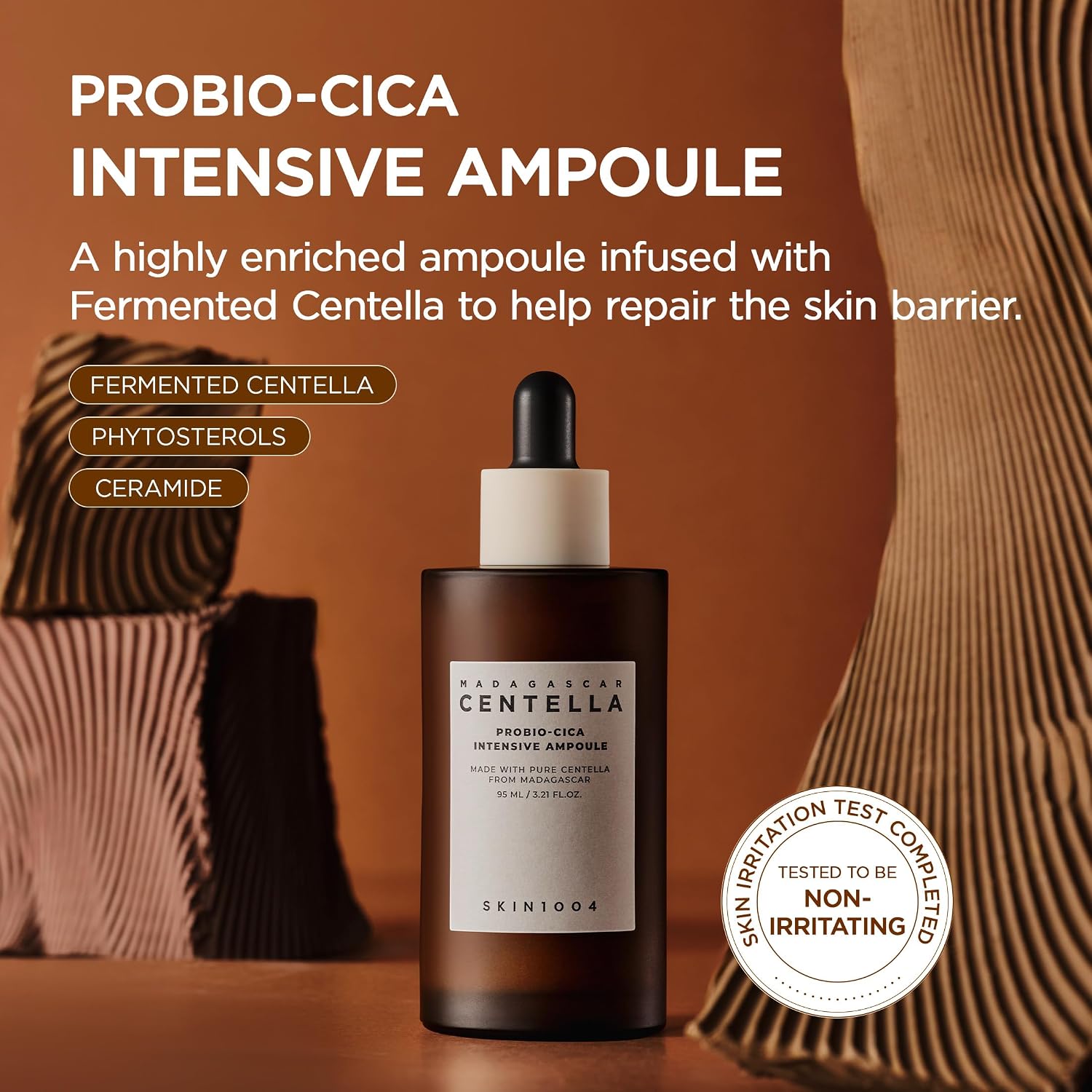 Skin 1004 Probio-Cica Intensive Ampoule texture – milky gooey absorbs silky glowy finish no stickiness lasts hours AM PM all skin types