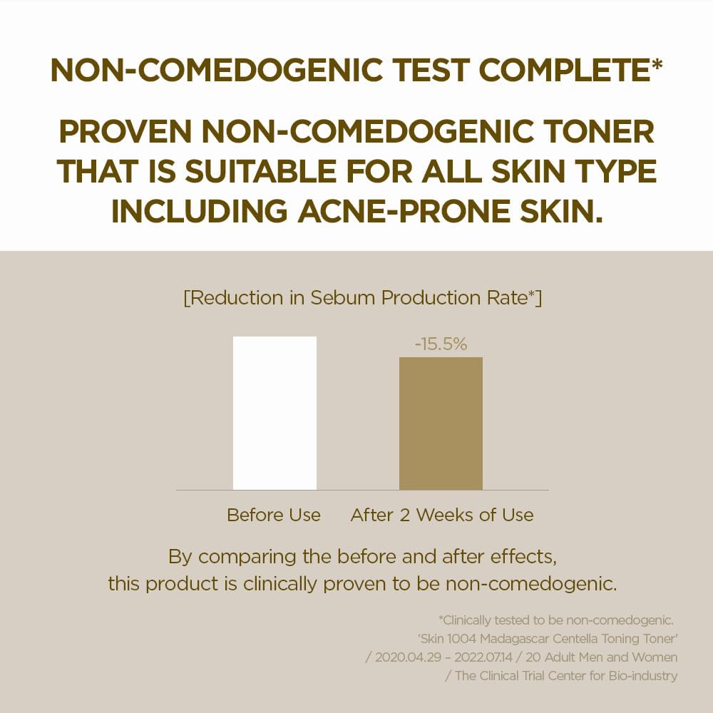 Skin1004 Centella Toning Toner application – cotton pad or hands pat to absorb AM PM Korean exfoliating toner