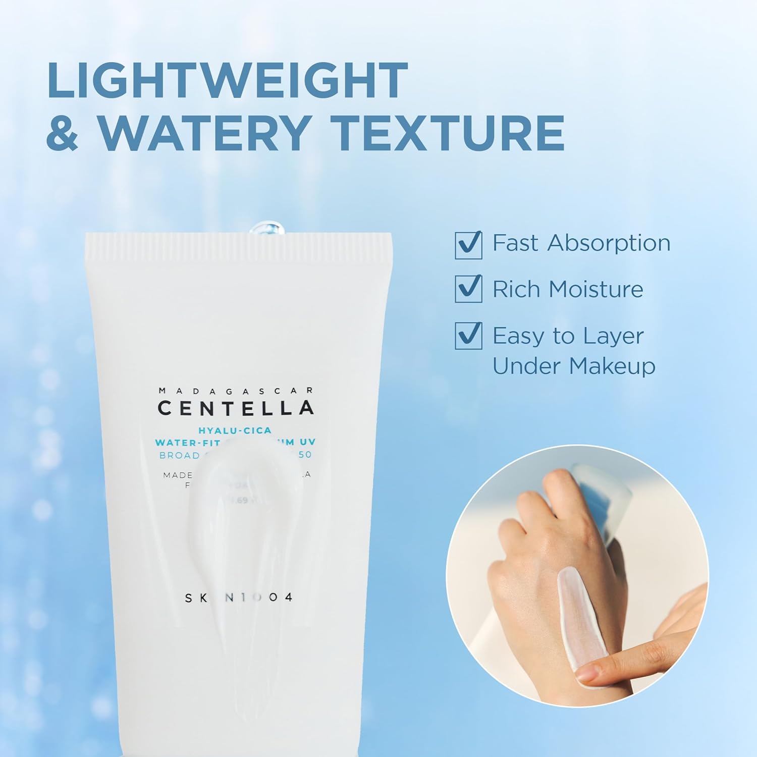 Skin 1004 Hyalu-Cica Water-Fit Sun Serum UV Broad Spectrum