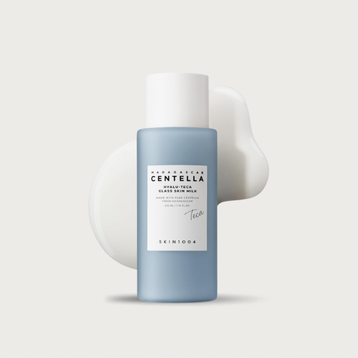 Skin 1004 Hyalu-Teca Glass Skin Milk 210ml – Korean glass skin essence 100 billion Hyalu-Teca micro-actives 5 peptides fragrance-free vegan $22