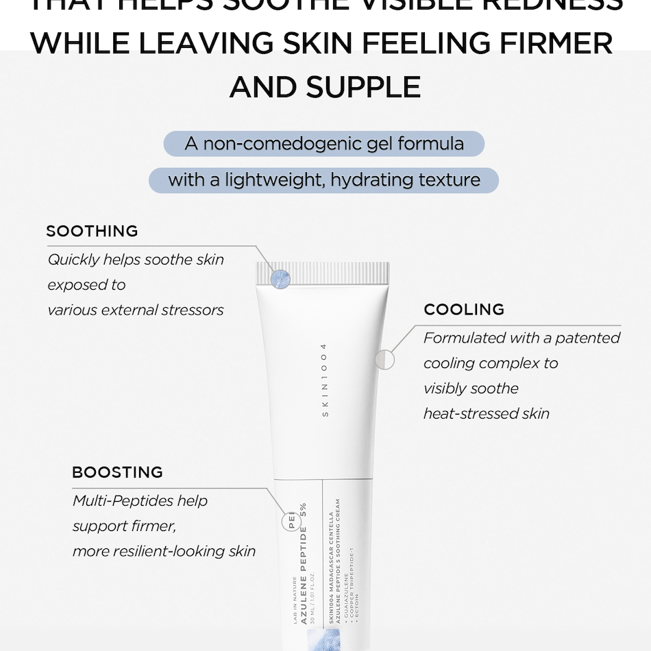 Skin 1004 Azulene Peptide 5 Cream dual azulene complex