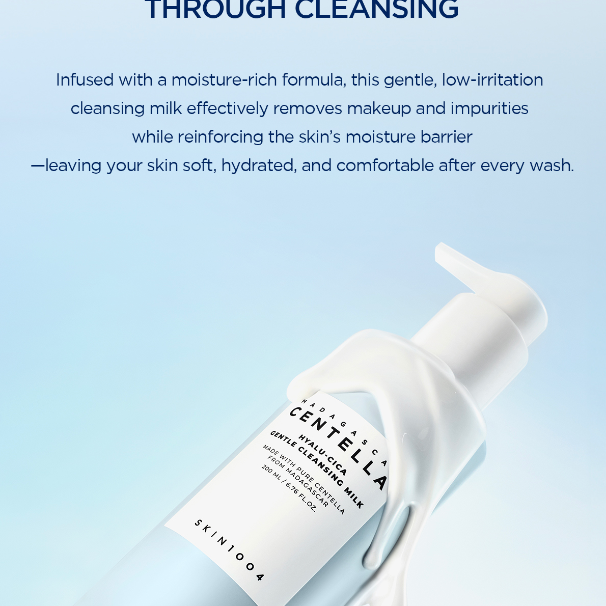 Skin 1004 Madagascar Centella Hyalu-Cica Gentle Cleansing Milk - Olive Kollection