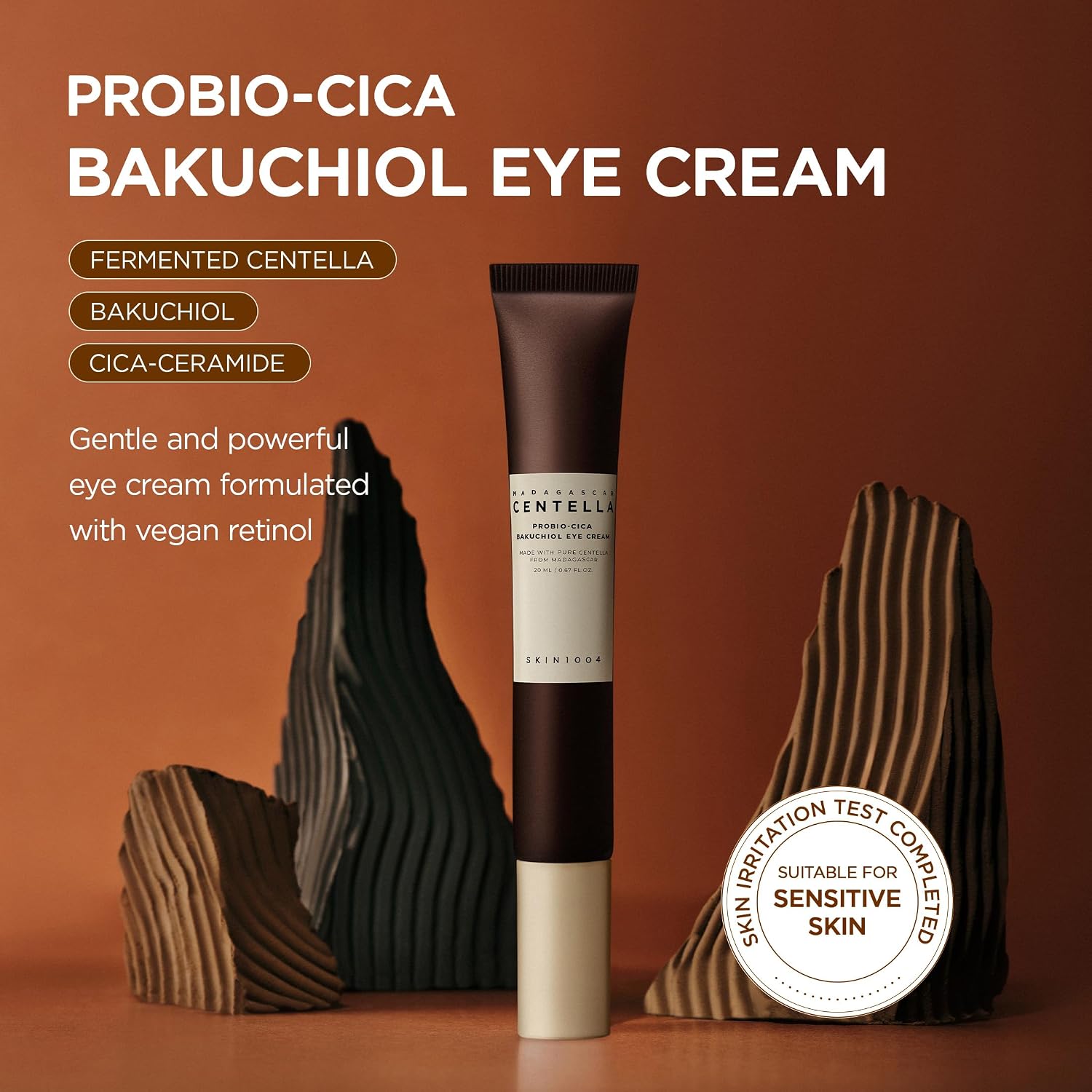 Skin 1004 Bakuchiol Eye Cream Probio-Cica – Lactobacillus fermented Madagascan Centella probiotic microbiome base formula not trace addition