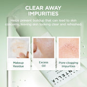 Skin1004 BHA Foam texture on skin – thorough sebum removal rinses clean no residue Korean pore cleanser