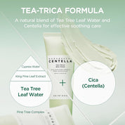 Skin1004 Tea-Trica Foam Centella calming – BHA + Centella buffer comfortable daily pore cleansing Korean acne care
