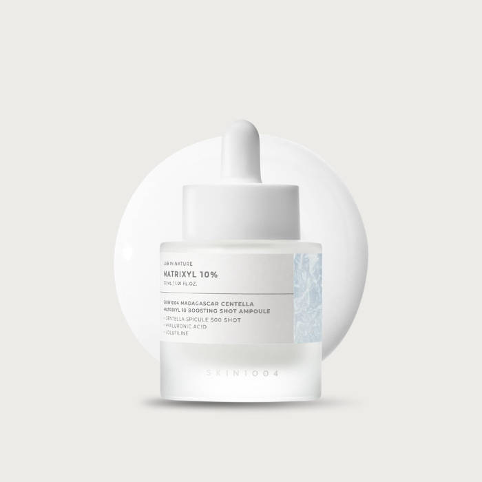 Skin 1004 Matrixyl 10 Boosting Shot Ampoule 30ml – Korean spicule ampoule Matrixyl 3000 Palmitoyl Tripeptide-1 Tetrapeptide-7 Anemarrhena fragrance-free $25