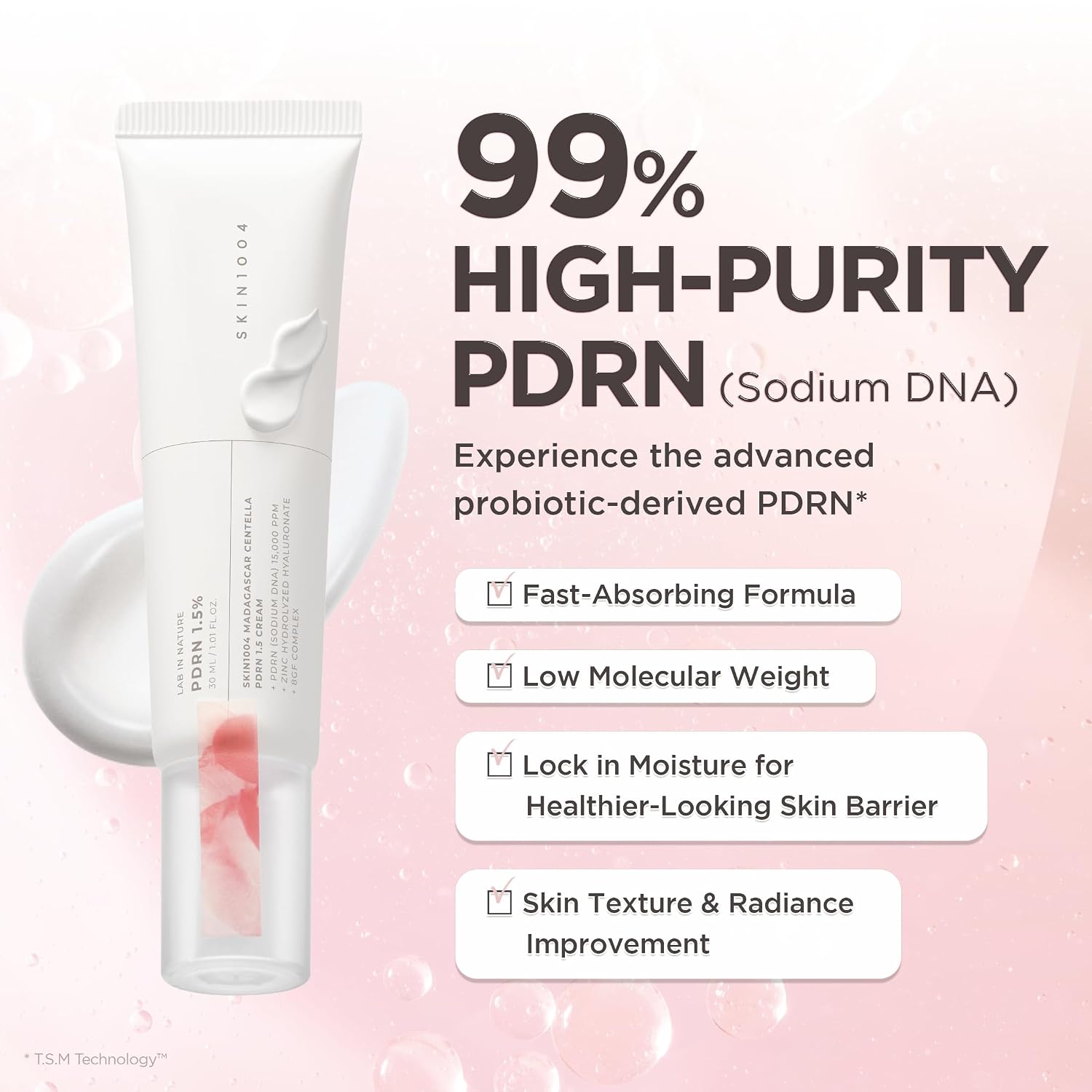 Skin 1004 PDRN 1.5 Cream ceramide NP squalane barrier lipids