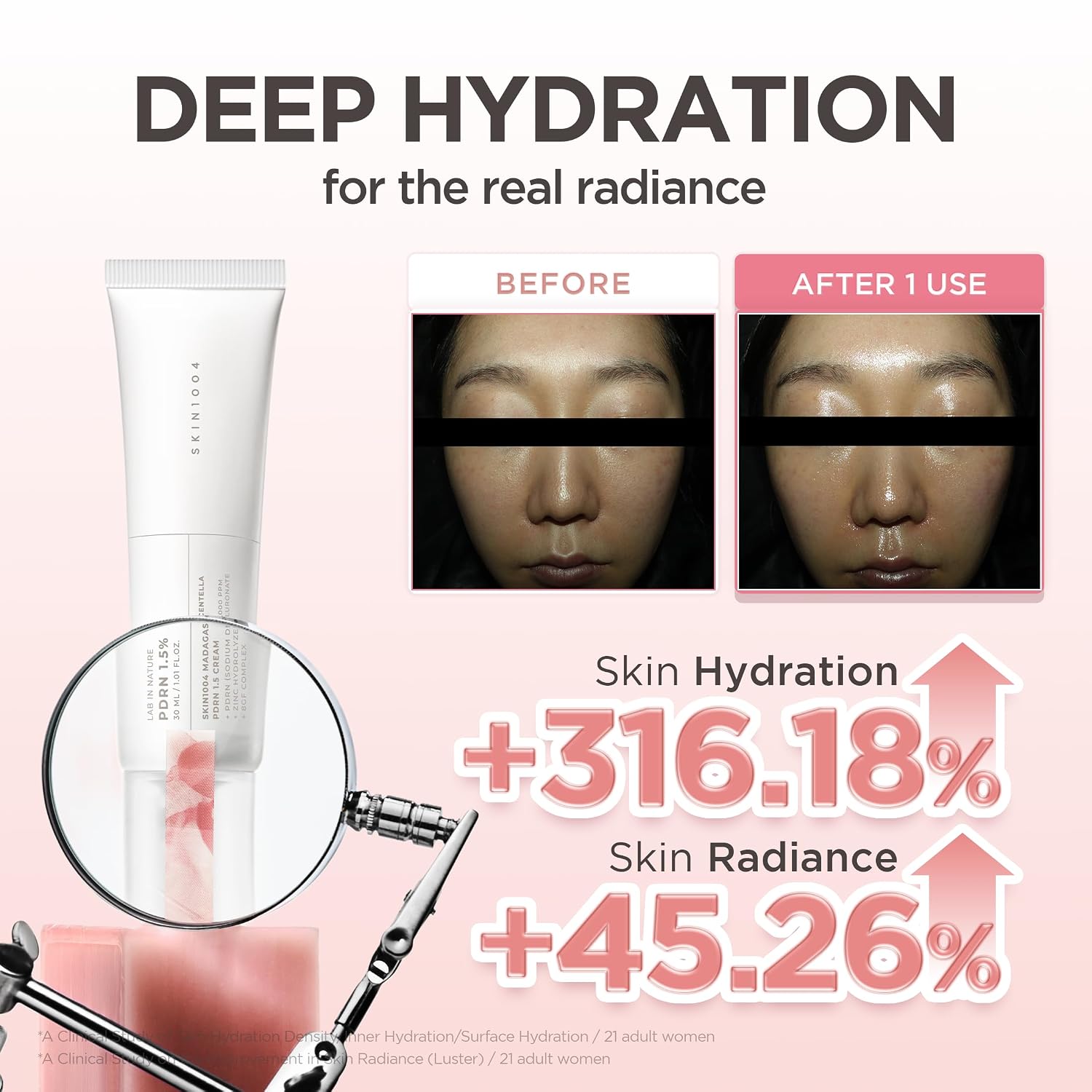 Skin 1004 PDRN 1.5 Cream lightweight non-greasy texture