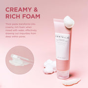 Skin 1004 Poremizing Deep Cleansing Foam 125ml $14 – vegan PETA 6 reviews 4.8 stars oily acne pore congested K-beauty Olive Kollection