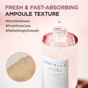 Skin1004 Poremizing Ampoule dropper texture – lightweight watery absorbs fast pore-tightening Korean Centella serum