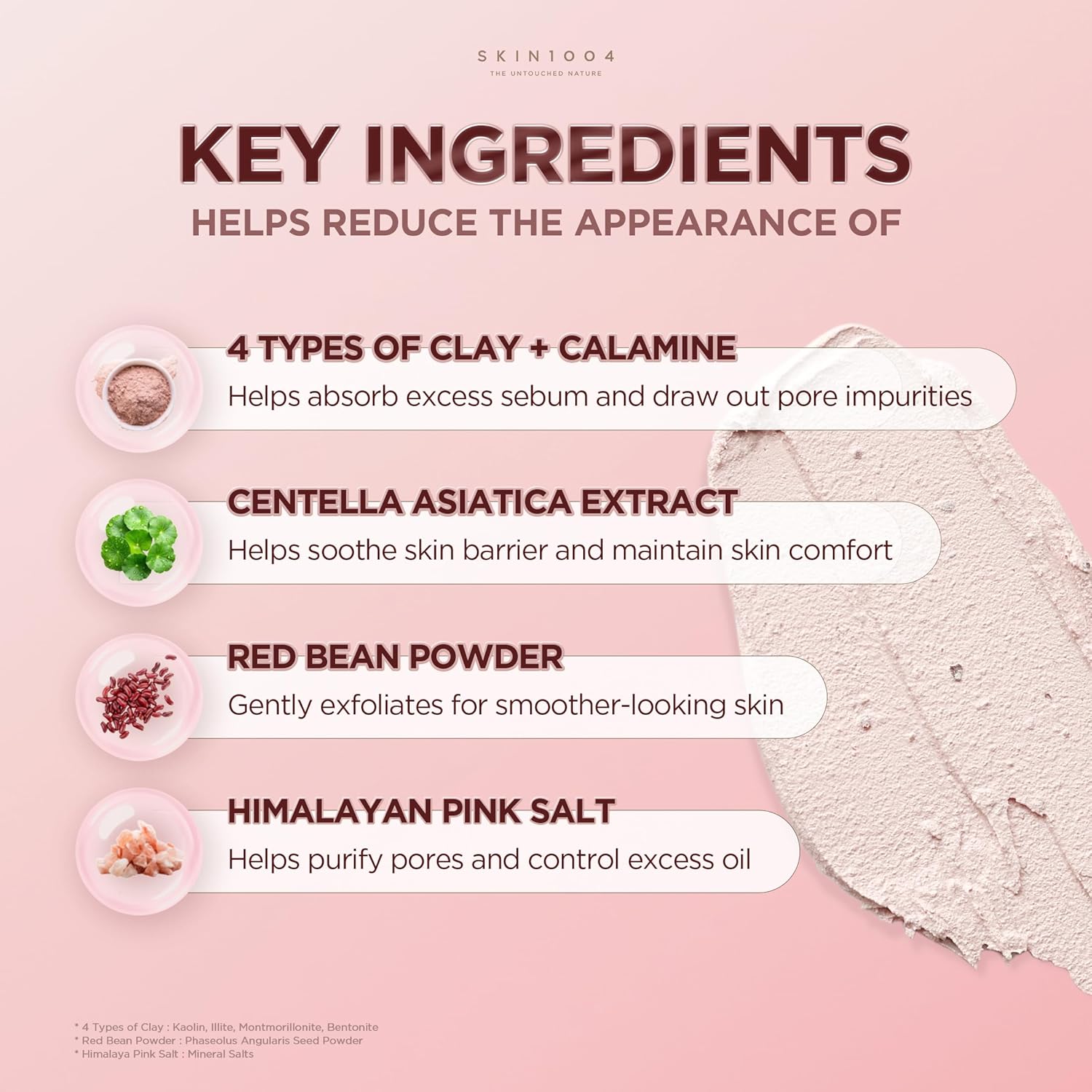 Skin 1004 Clay Stick Mask sebum control – 18% Kaolin 5 clay system absorb excess oil minimize pores oily combination T-zone