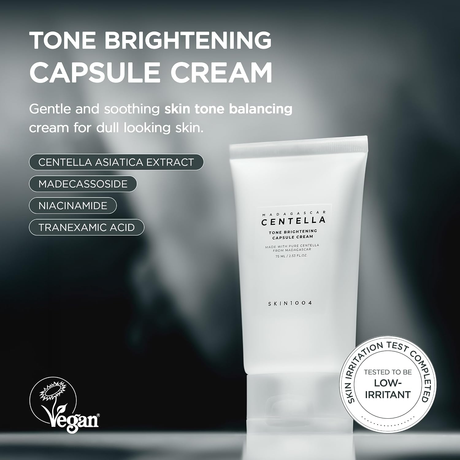 Skin1004 Tone Brightening Cream MadeWhite capsules – patented Madecassoside Niacinamide capsules burst fresh brightening soothing