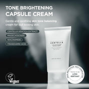 Skin1004 Tone Brightening Cream MadeWhite capsules – patented Madecassoside Niacinamide capsules burst fresh brightening soothing