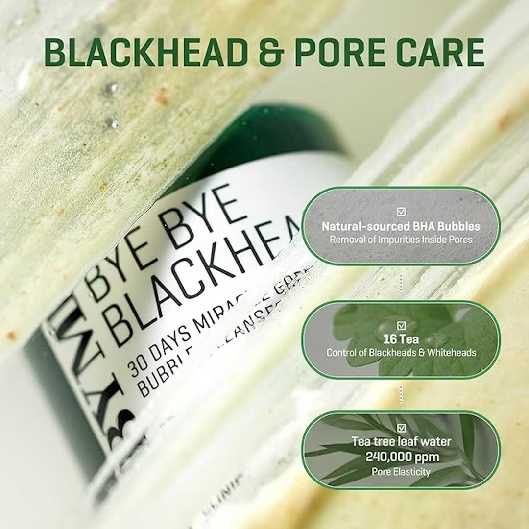 Some By Mi Bye Bye Blackhead 30Days Miracle Green Tea Tox Bubble Cleanser