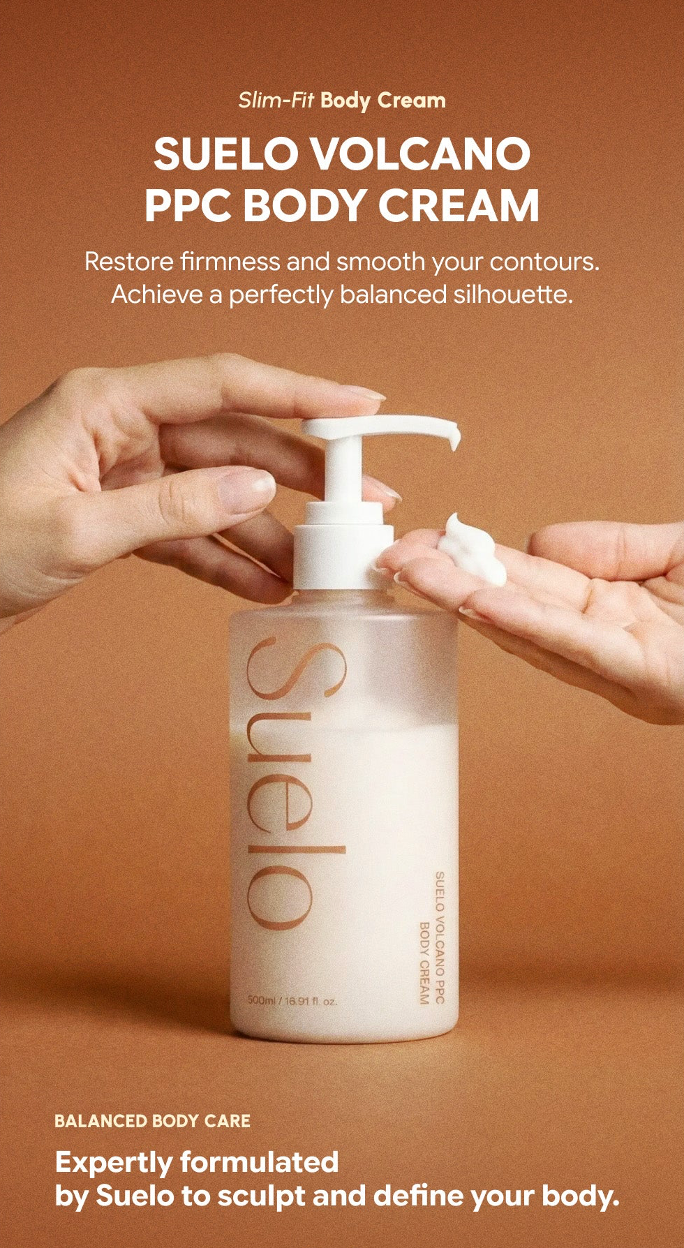 Suelo Volcano PPC Body Cream 500ml vs 120ml – same formula larger value size committed daily users better per-ml Korean body firming