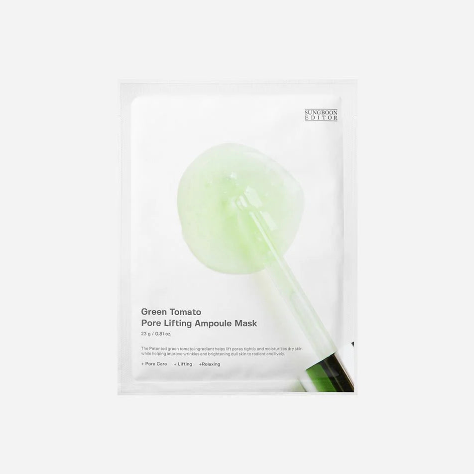 Sungboon Editor Green Tomato Pore Lifting Ampoule Mask 1ea