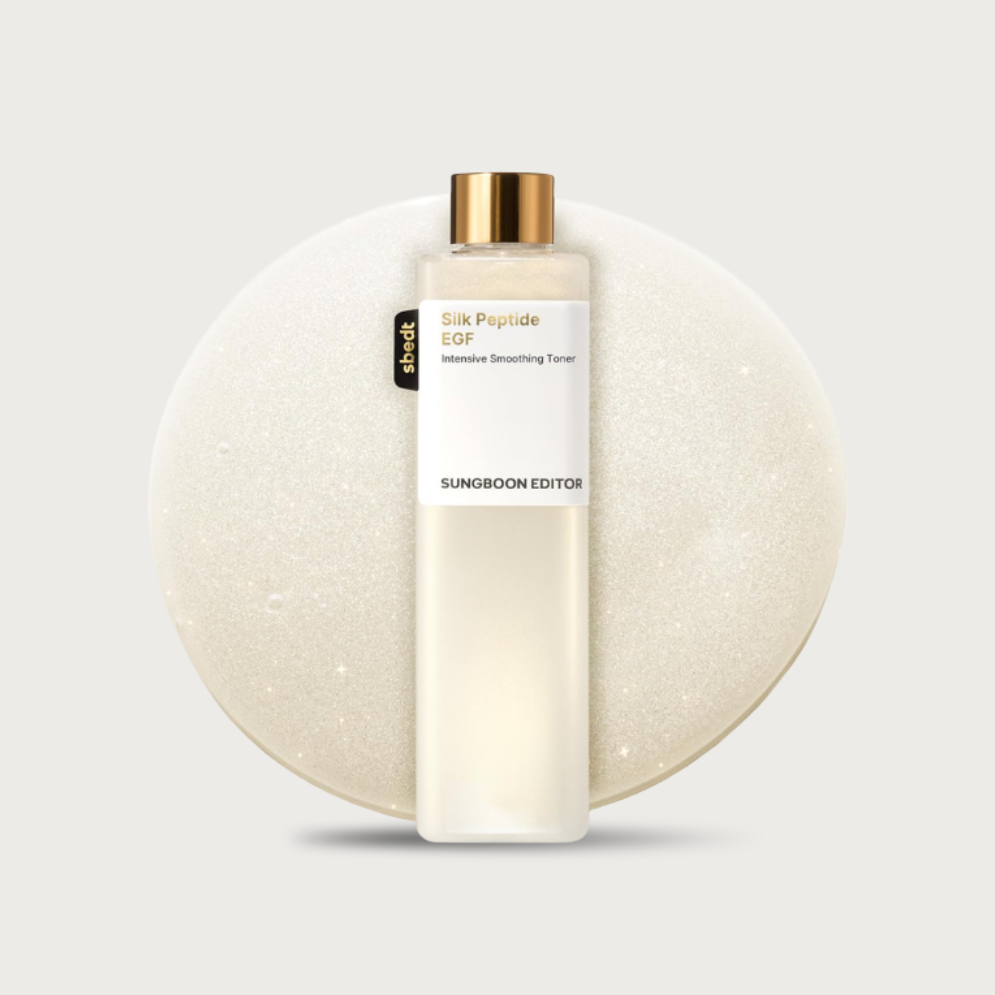 Sungboon Editor Silk Peptide EGF Intensive Smoothing Toner 300ml – Korean anti-aging toner 30 peptides 7 ceramides EGF fragrance-free $29