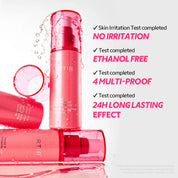 TIRTIR Mask Fit Waterproof Setting Spray how to use – shake hold 20-30cm eyes closed spray even dry naturally 80ml K-beauty
