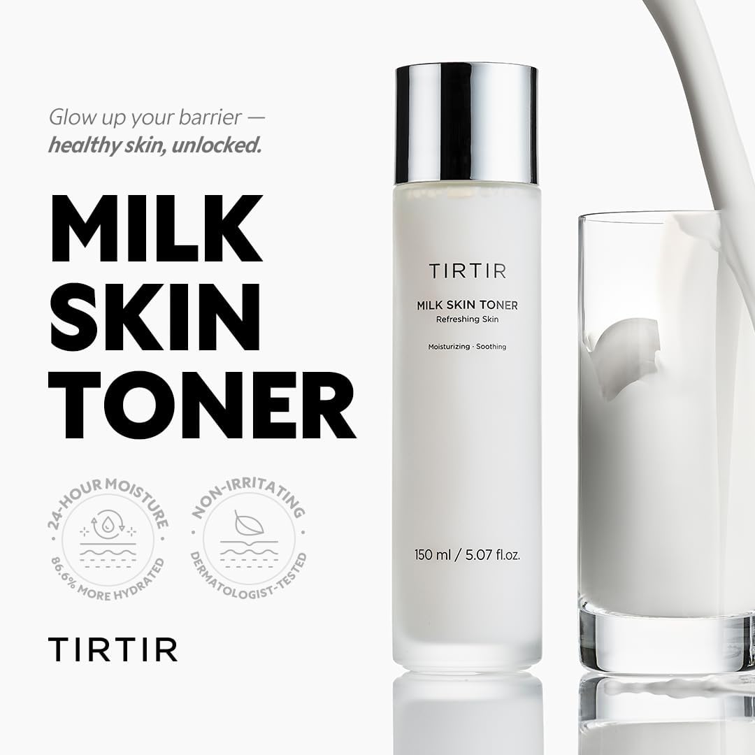 TIRTIR Milk Skin Toner ingredients – rice bran niacinamide witch hazel panthenol hyaluronic acid betaine no parabens no silicone