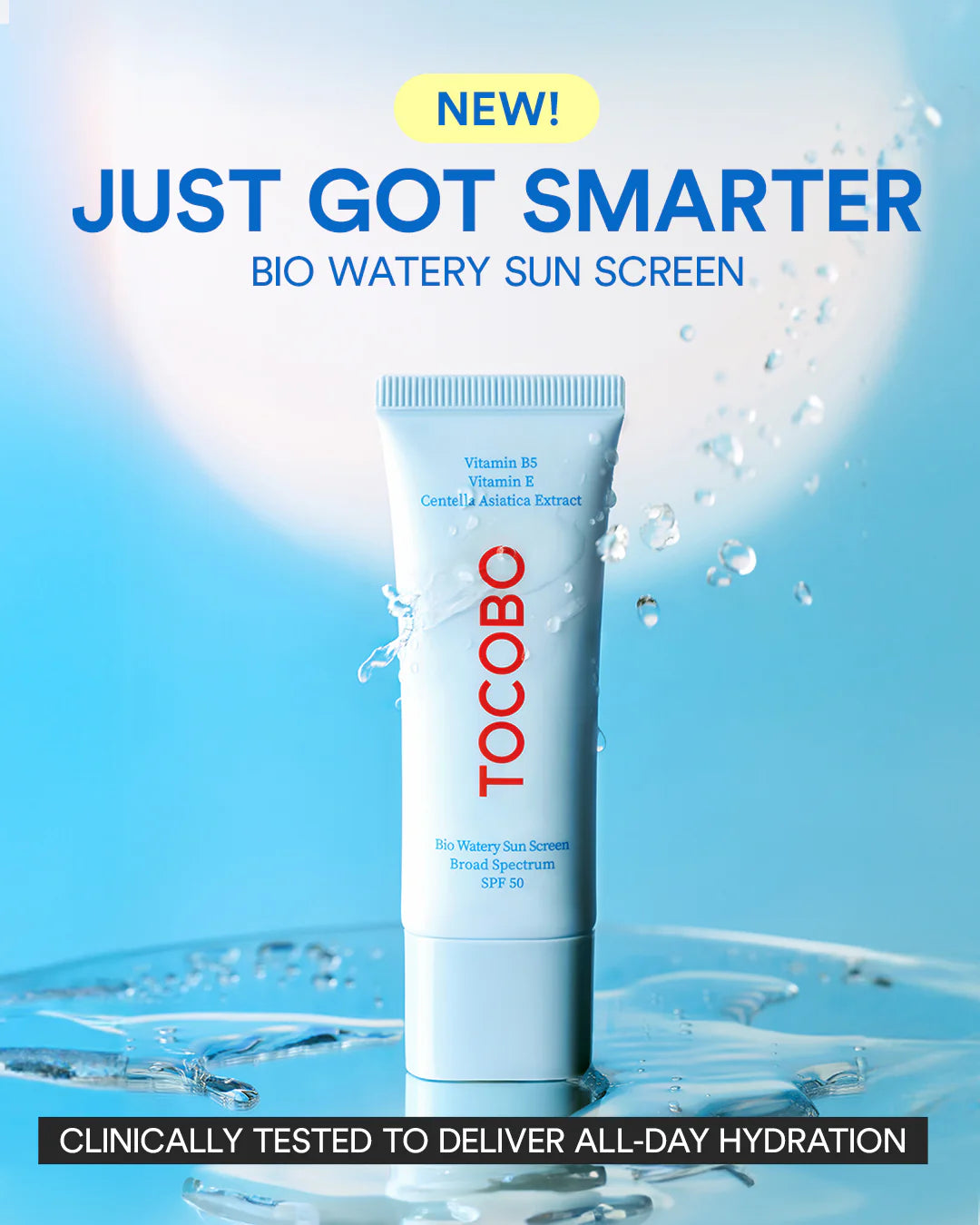 Sunscreen Robi Co Tocobo Bio Watery Sun Cream SPF50+ Korean Sunscreen No White Cast ...