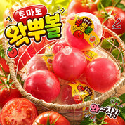 Tomato Crunch Wax Puff Squishy 70mm pink crunchy clay fidget toy
