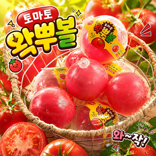 Tomato Crunch Wax Puff Squishy 70mm pink crunchy clay fidget toy